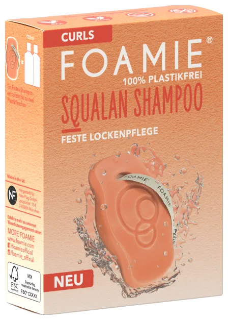 Foamie Festes Shampoo Squalan Cura ferma dei ricci