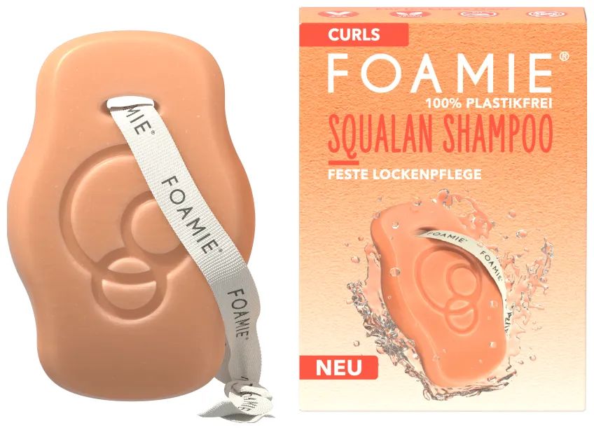 Foamie Festes Shampoo Squalan Cura ferma dei ricci