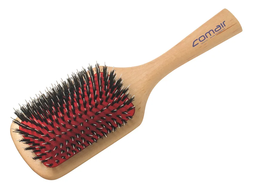 Spazzola in legno con punte in nylon, a 11 file