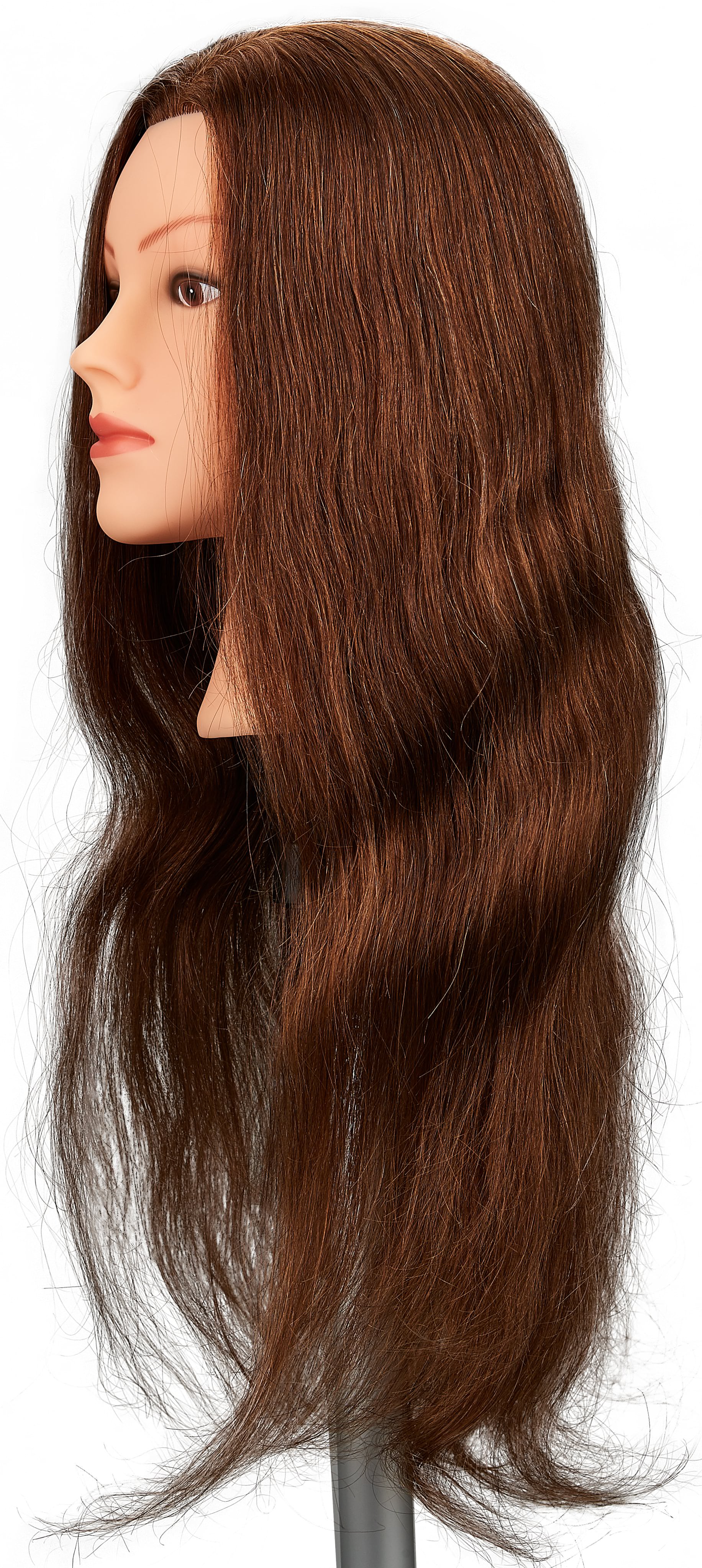 Fripac Practice Head 100% Human Hair light brown