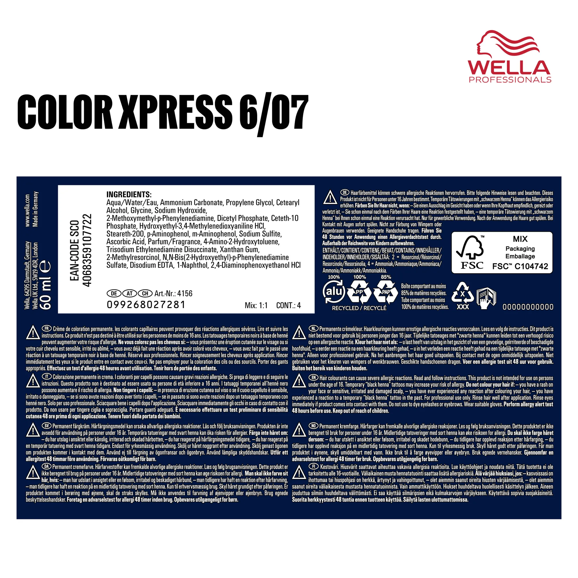 Wella Color Xpress - 7/1 Biondo medio cenere