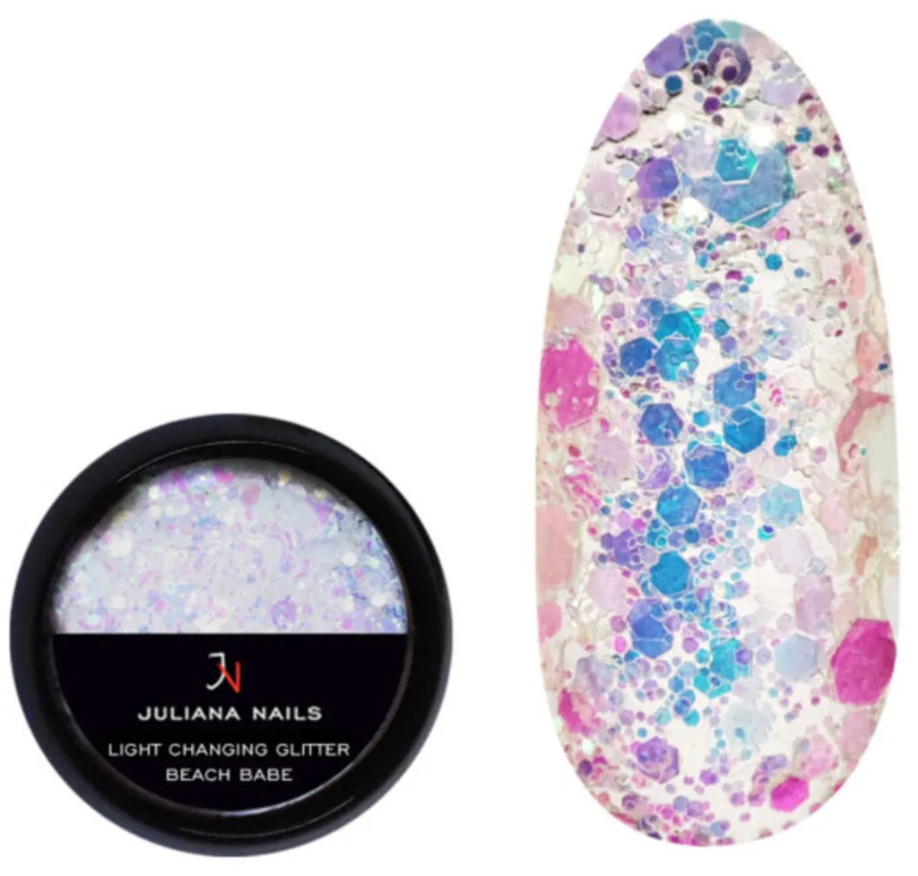 Juliana Nails Light Changing Glitter - Tropical Dream