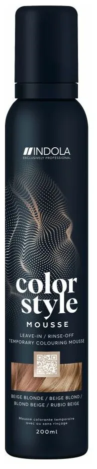 Indola Color Style Mousse - Silver