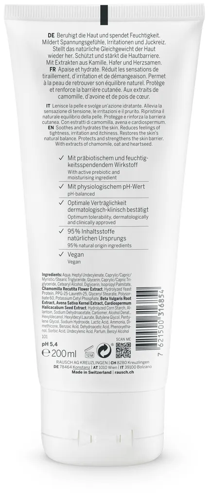 Rausch Delicata Body Lotion alla Camomilla