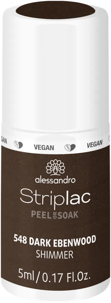 Alessandro Striplac Peel or Soak Snow White - Dark Ebenwood Shimmer