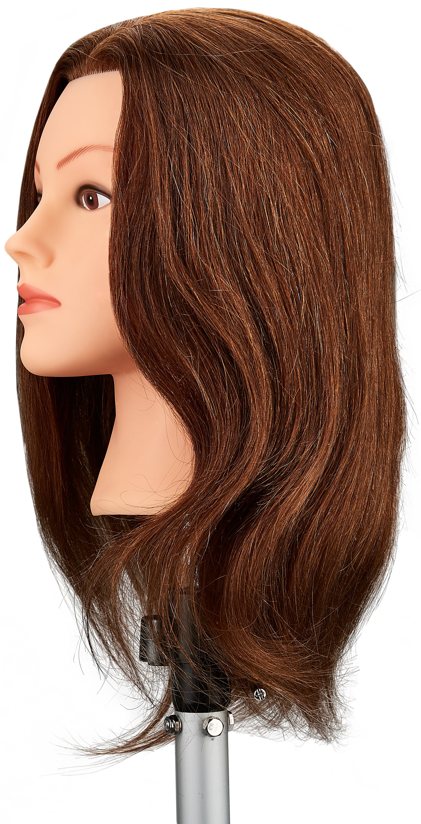 Fripac Practice Head 100% Human Hair light brown